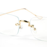 blauw licht filter bril goud nano 3